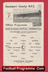 Stockport County v Northwich Victoria 1947 – 1940s