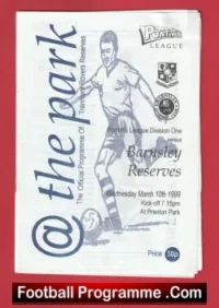 Tranmere Rovers v Barnsley 1999 – Reserves Match