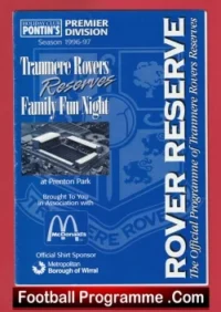 Tranmere Rovers v Oldham Athletic 1996 – Reserves Match