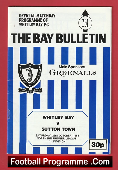 Whitley Bay v Sutton Town 1988 - Image 2