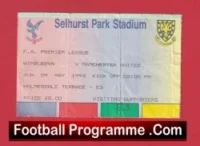 Wimbledon v Manchester United 1993 – Ticket 1st Premier League Champions