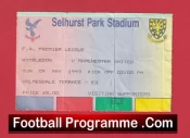 Wimbledon v Manchester United 1993 – Ticket 1st Premier League Champions