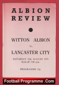 Witton Albion v Lancaster City 1979