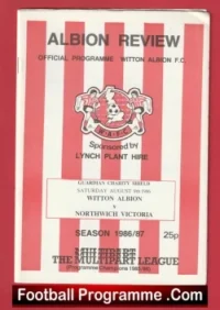 Witton Albion v Northwich Victoria 1986 – Charity Shield