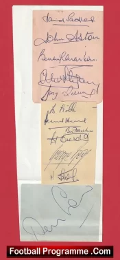 Manchester United Multi Signed Autographed Man Utd – Best Law Charlton Holy Trinity