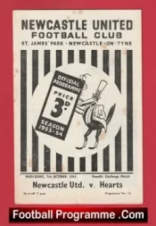 Newcastle United v Heart of Midlothian Hearts 1953 – Floodlight Match