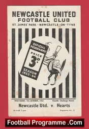 Newcastle United v Heart of Midlothian Hearts 1953 – Floodlight Match