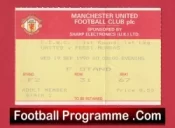 Manchester United v Pecsi Munkas 1990 – Man Utd Match Ticket