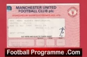 Manchester United Mark Hughes Testimonial Football Ticket 1994