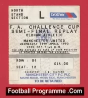 Oldham Athletic v Manchester United 1990 – Semi Final Replay Man City