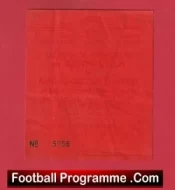Oldham Athletic v Manchester United 1990 – Match Ticket