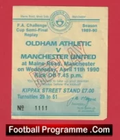 Oldham Athletic v Manchester United 1990 – Semi Final Replay Man City