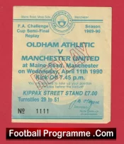 Oldham Athletic v Manchester United 1990 – Semi Final Replay Man City