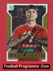Manchester United Alejandro Garnacho Autograph Signed Football Card Man Utd