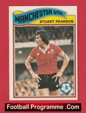 Manchester United Stewart Pearson Autographed Signed Football Card