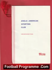 Manchester Anglo American Sporting Club Boxing Dinner Lancs Cricket Matt Busby