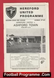 Hereford United v Ashford Town 1964