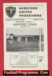 Hereford United v Ashford Town 1964