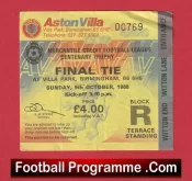 Nottingham Forest v Sheffield Wednesday 1988 – League Cup Centenary Final Ticket