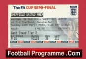 Sheffield United v Arsenal 2003 – FA Cup Semi Final Ticket