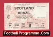 Scotland v Brazil 1987 – World Cup Ticket