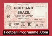 Scotland v Brazil 1987 – World Cup Ticket