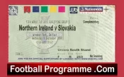 Northern Ireland v Slovakia 2009 – Football Match Ticket