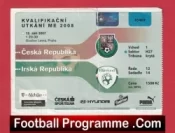 Czech Republic v Ireland 2008 – Football Match Ticket