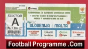 Slovinia v Malta 2002 – Football Match Ticket