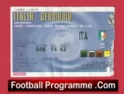 Italy v Germany 2006 – Football Match Ticket