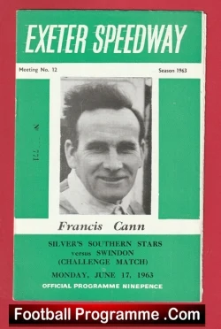  ✅Exeter Speedway World Championship 1963 Exeter Speedway World Championship 1963 Football Programme .COM Football Programmes Memorabilia Football Programme .COM Football Programmes Memorabilia