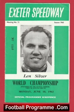  ✅Exeter Speedway v New Cross 1963 Exeter Speedway v New Cross 1963 Football Programme .COM Football Programmes Memorabilia Football Programme .COM Football Programmes Memorabilia
