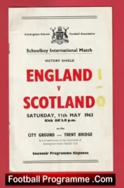 England v Scotland 1963 – Schoolboys at Nottingham Trent Bridge