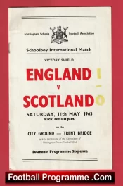 England v Scotland 1963 – Schoolboys at Nottingham Trent Bridge