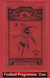 Arsenal v Bolton Wanderers 1937 – 1930s Football Programmes