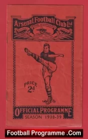 Arsenal v Leicester City 1938 – 1930s Football Programmes