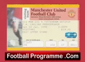 Manchester United v Tottenham 1998 – Match Ticket