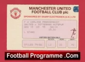 Manchester United v Tottenham 1995 – Football Ticket
