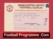 Manchester United v Tottenham 1995 – Football Ticket