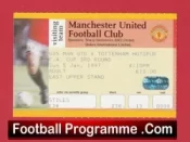 Manchester United v Tottenham 1997 – FA Cup Football Ticket