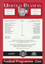 Manchester United v Aston Villa 1998 – Man Utd Treble Season Reserves