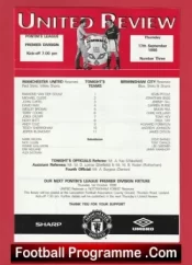 Manchester United v Birmingham City 1998 – Man Utd Treble Season Reserves