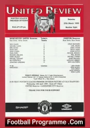 Manchester United v Everton 1999 – Man Utd Treble Season Reserves