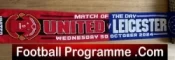 Manchester United Old Football Scarf – 15 – v Leicester City 2002