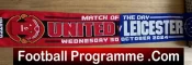 Manchester United Old Football Scarf – 15 – v Leicester City 2002