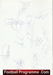 Leeds United v Manchester United 2003 – Reserves Multi Signed