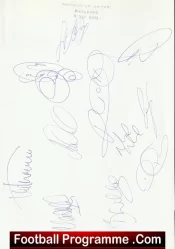 Leeds United v Manchester United 2003 – Reserves Multi Signed