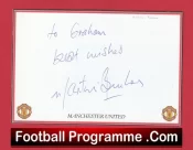 Manchester United Martin Buchan Autographed Signed Crested Card Man Utd