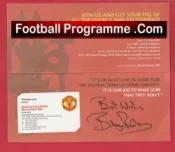 Manchester United Bryan Robson Autographed Signed Hong Kong China