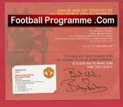 Manchester United Bryan Robson Autographed Signed Hong Kong China